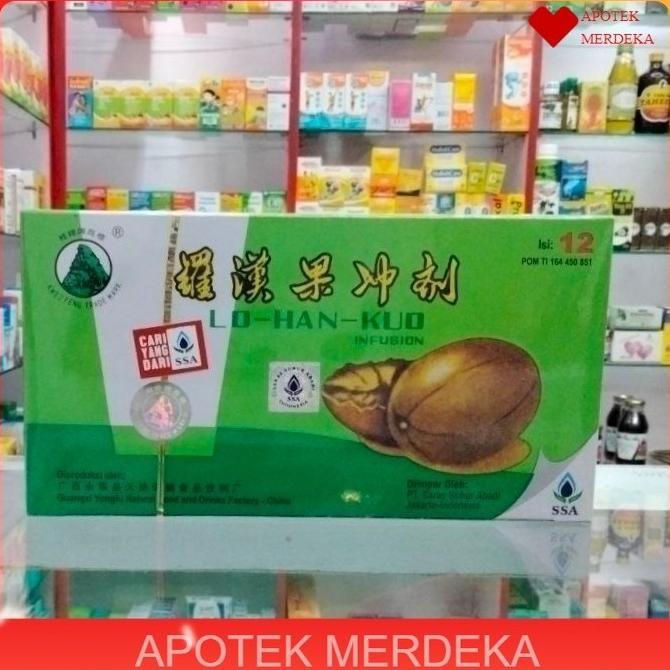 lohankuo infusion / lo han kuo / obat panas dalam / batuk / teh cina terlaris