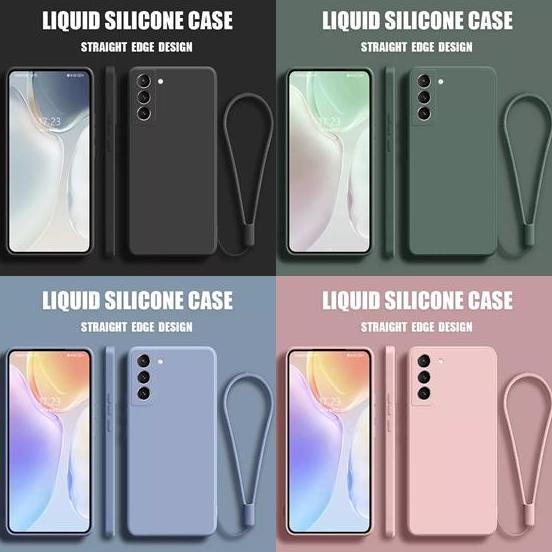 Ready Case  untuk Samsung S21 Plus S21 Ultra Baby Skin FREE tali Silicone Square