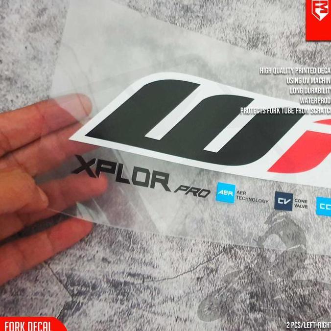 Upper Fork Decal Sticker USD WP 04 Clear shock crf klx wr155 ktm