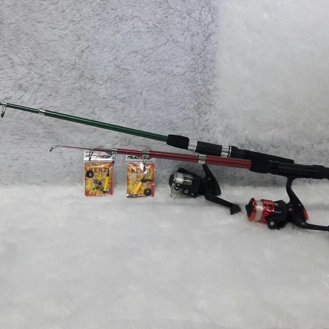 TERBARU - joran pancing 2 joran 2 reel