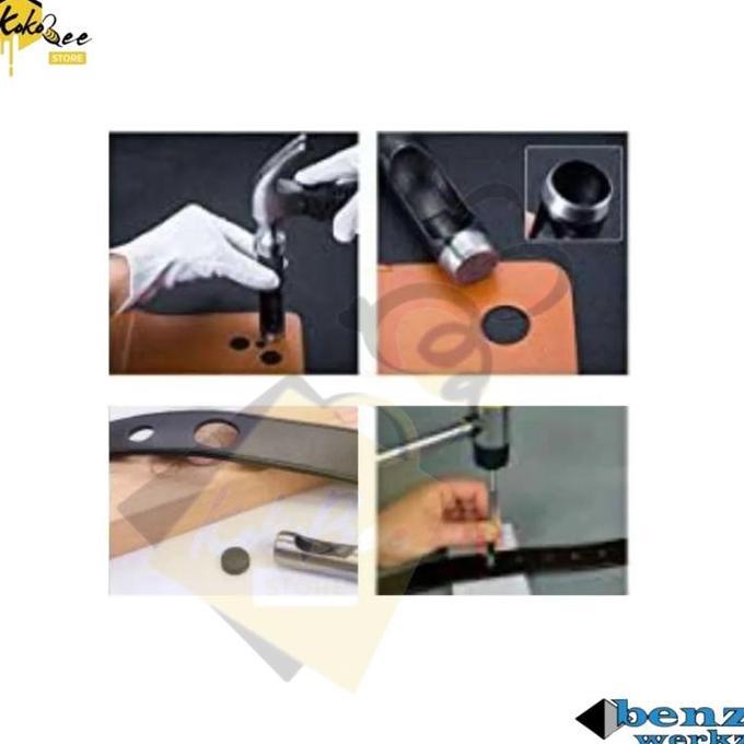 Pembolong Hollow Punch Set 15pcs / Plong Set 15 pcs / Plong Betel Set