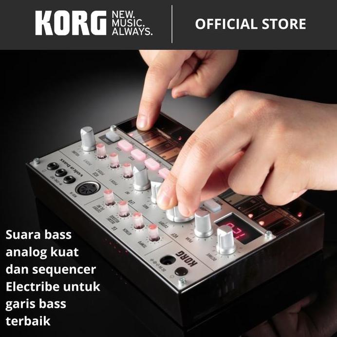 KORG VOLCA BASS Analog Synthesizer Machine Garansi Resmi
