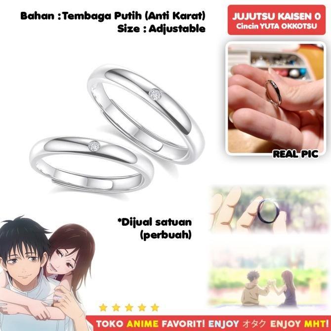 NEW Cincin Yuta Okkotsu Rika Orimoto Anime Jujutsu Kaisen Cosplay [terbaik][terlaris]