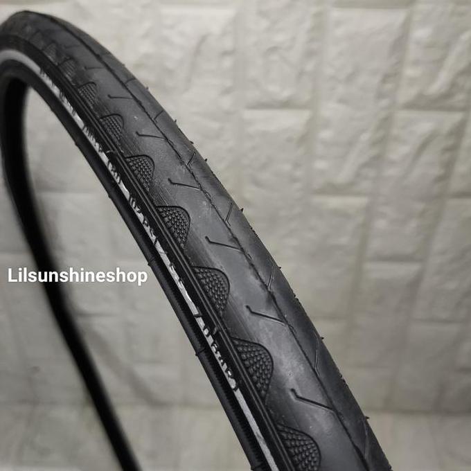 Ban Luar 700 x 25c Swallow Deli Tire 700x25c REFLECTOR Hitam Garis Menyala Sepeda Roadbike Fixie 700