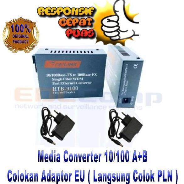 Ready  NetLink HTB3100 AB HTB3100AB HTB 3100AB Singlemode Media Converter