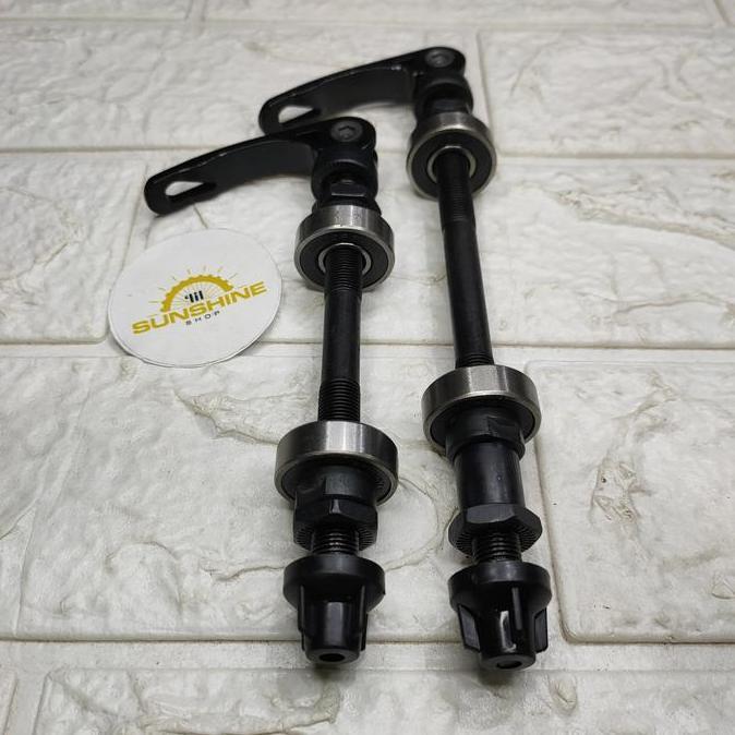 As QR Quick Release Bearing Untuk Hub Sepeda MTB Sepasang Depan Belakang