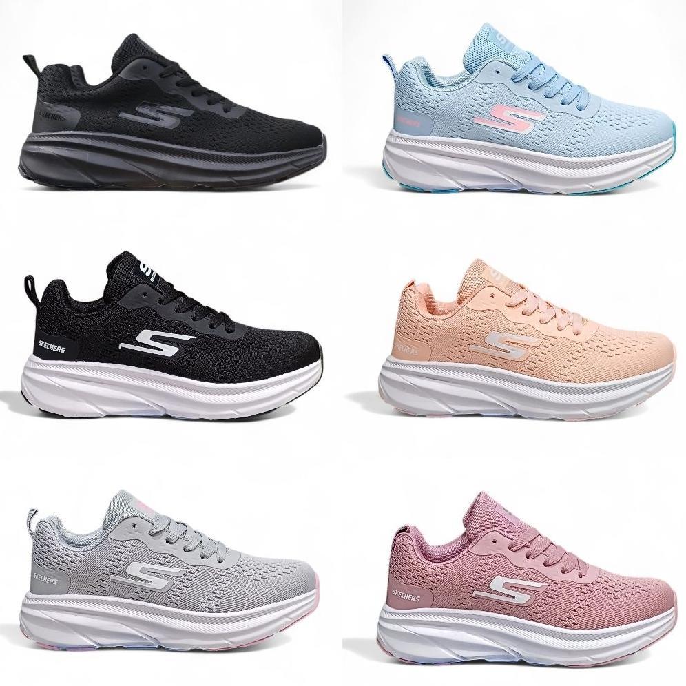 Favorit Skechers Sepatu Wanita Size 36-40 Running Shoes Women Olahraga Gym Fitness Zumba Aerobic Jog
