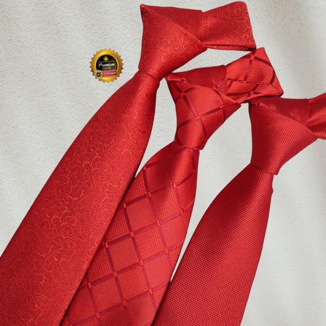dasi panjang merah dasi simpul manual dasi pria dasi merah mewah