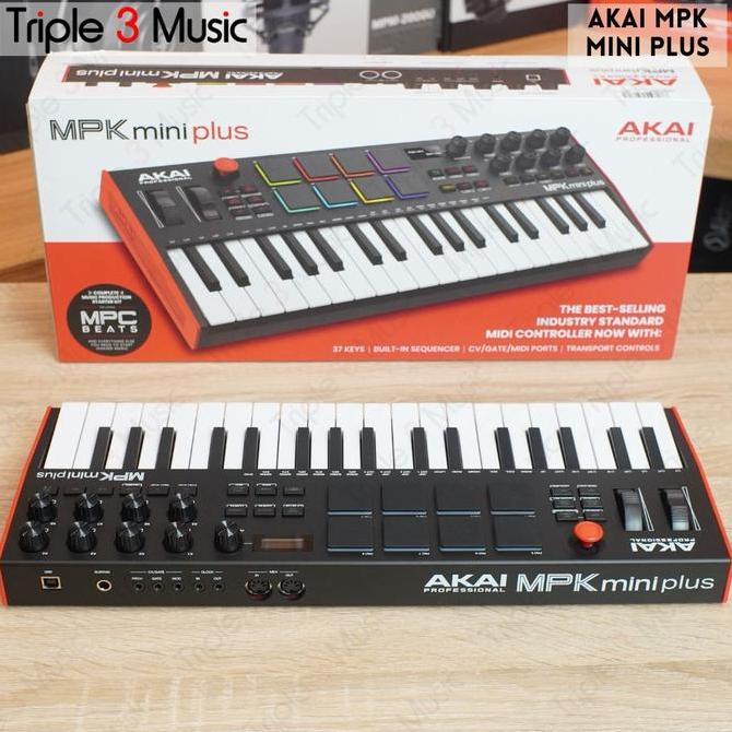 Ready  AKAI MPK MINI PLUS 37 keys ORIGINAL Midi Controller