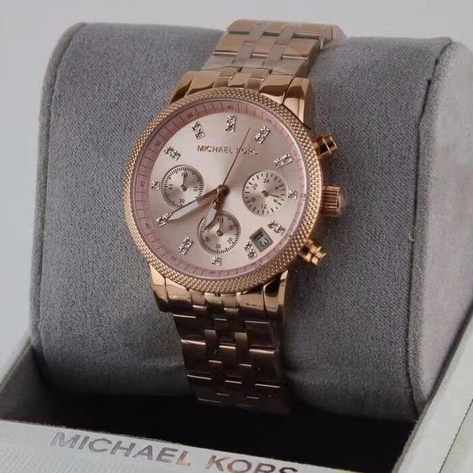 [ORIGINAL] Jam Tangan Wanita Michael Kors MK6077 Rosegold Original