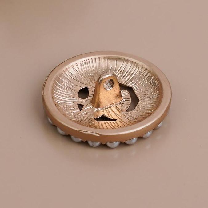 New  Kancing Baju Pearl Mewah Blazer Gold Dolce Pearl Button