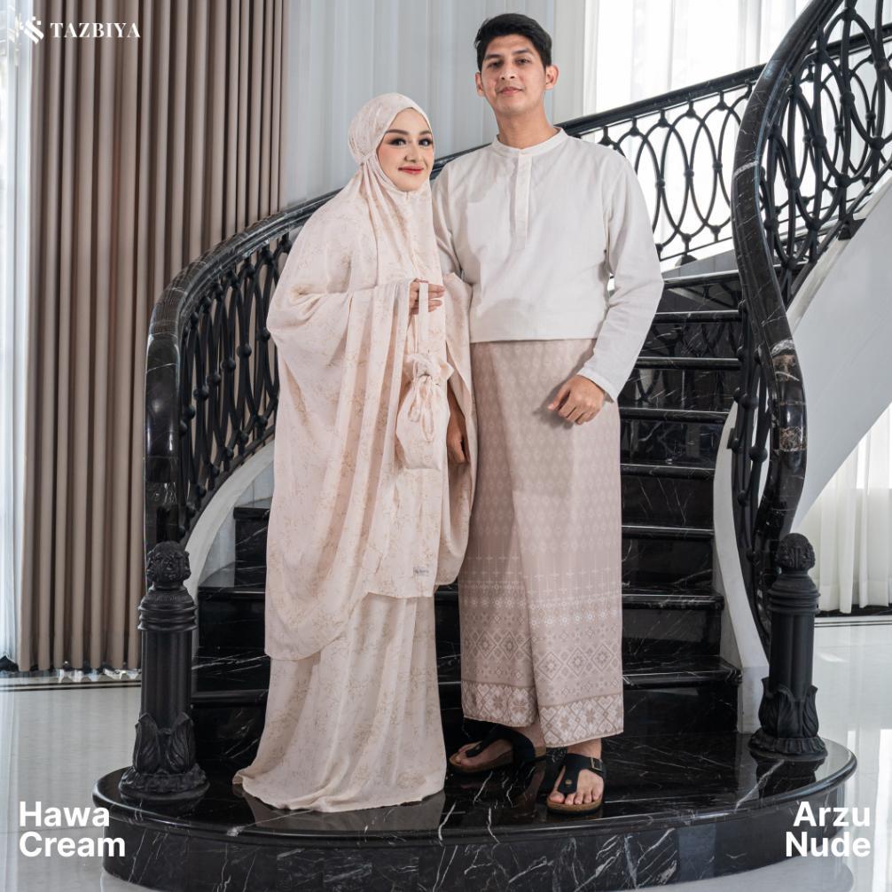 big promo tazbiya - gift set couple mukena & sarung (raya hampers gift box raya couple isi mukena da