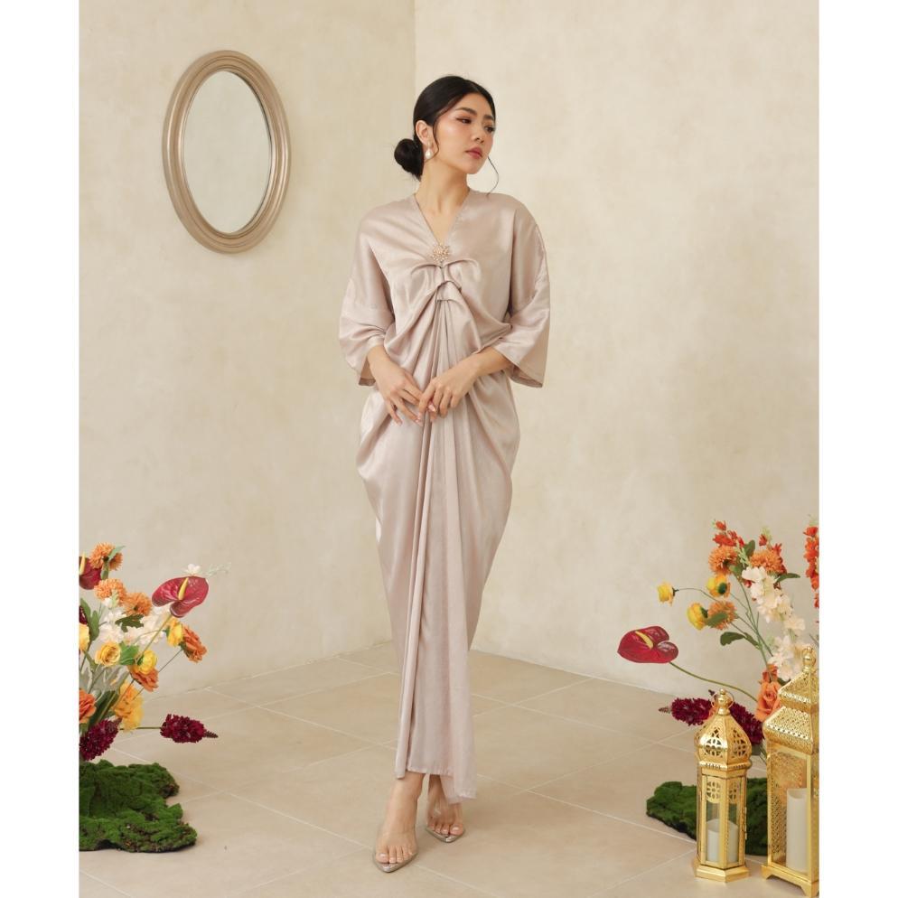 BESTPROMO [ Canary ] Ayesha Kaftan / Baju Lebaran/ Baju Wanita / Kaftan