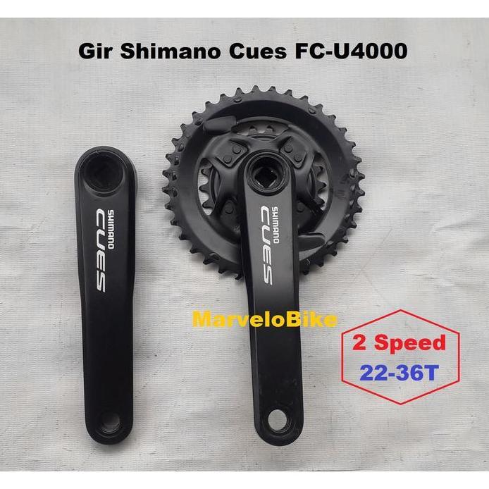 Ready Crank Gir Sepeda Lipat MTB 2 Speed 22-36T Cues FC-U4000