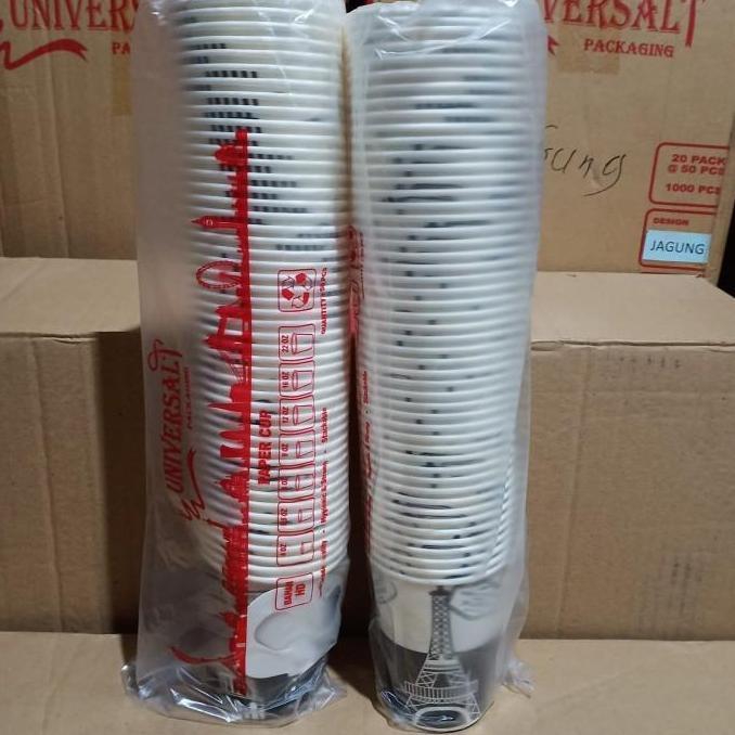 Ready  Paper Cup 9oz + Handle / Gelas Kertas Pegangan Gagang / Cup Kopi Hot