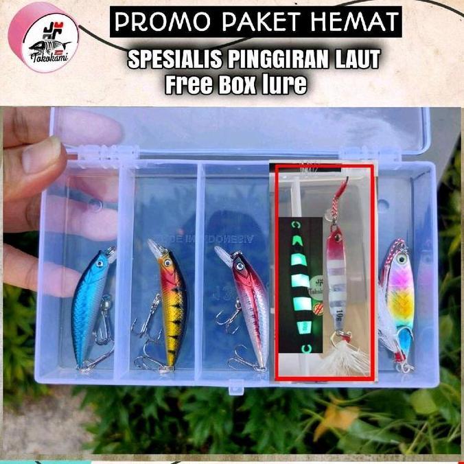 micro jig 10 gram + minnow sinking Lure Pancing