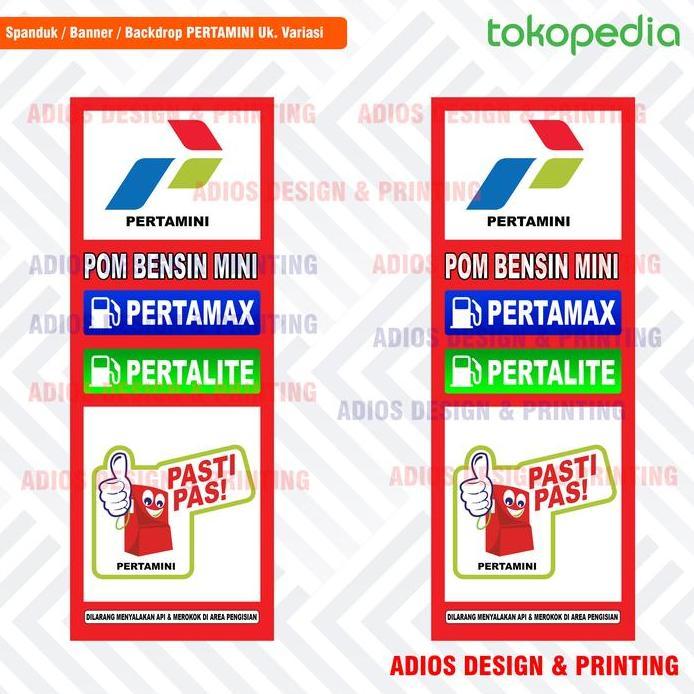 Ready  spanduk banner pertamini / pom mini / Banner Pom bensin Mini