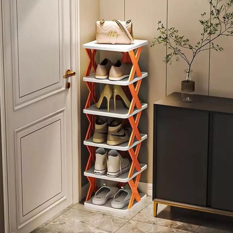 Murah Rak Sepatu Zigzag Plastik Tempat Sandal Sepatu Rak Lipat Serbaguna Multifungsi Terbaru