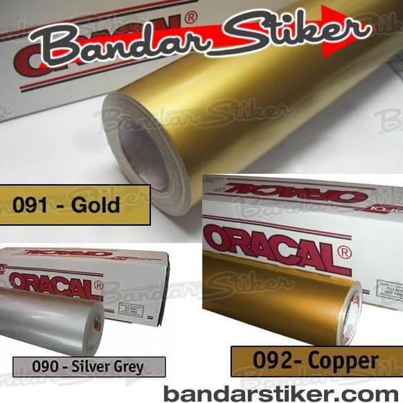Oracal 651 Gloss Matte Doff Warna Silver Gold Copper Meteran
