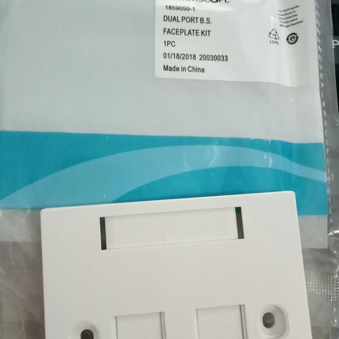 AMP Faceplate ( 2 Hole ) Dual port 2port faceplate 1859050-1