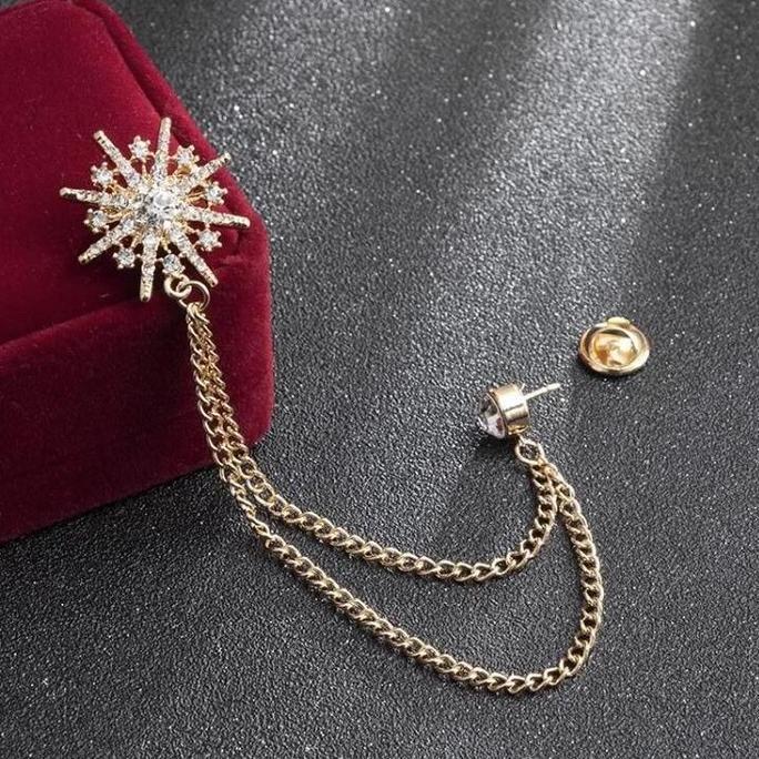 Butang Pin Baju Jas Pin Butang Lapel Pin Bros Melayu Rantai Baju Melayu Rumbai Rantai Baju Melayu mu