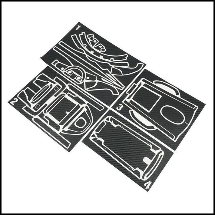TERLARIS XTRA SPEED, XS-59093 CARBON DESIGN FUTABA 7PXR STICKERS DECAL 