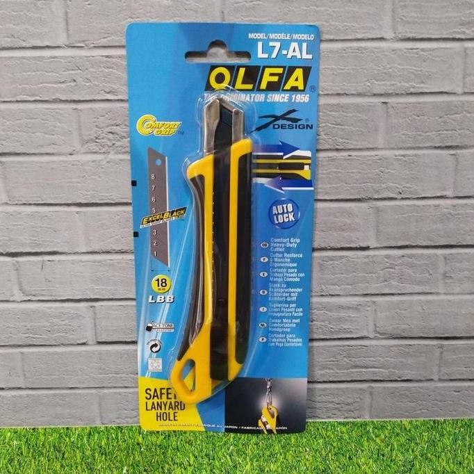New Cutter L-7-AL Olfa Pisau Cutter 18 mm Snap-Off Blade