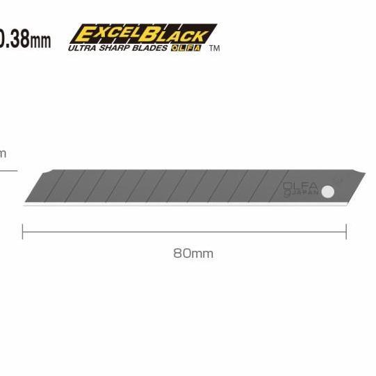 New Refill Pisau 9mm Blade ABB-10B (10pcs pack with blister pack) OLFA