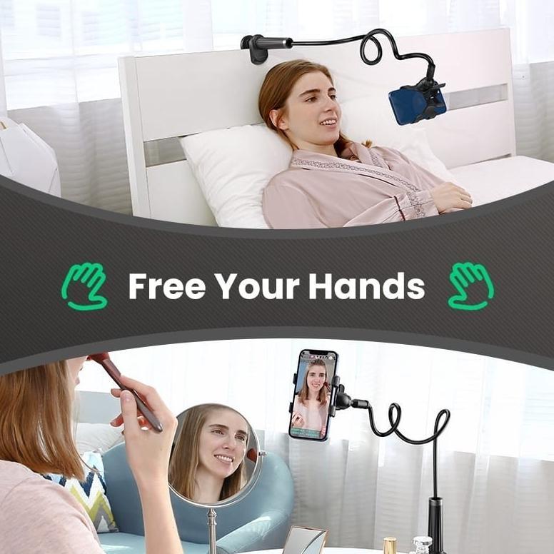 NEW DEALS Ugreen Holder Tripod Desk Phone Holder 360 Lazypod Video Vlog Stand Hp Panjang Jepit Meja 