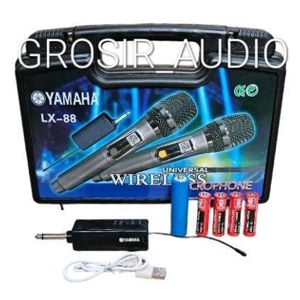 NEW MIC WIRELESS YAMAHA 502 YAMAHA LX88 MICROPHONE WIRELESS YAMAHA LX 88 MIC YAMAHA-502 DENGAN 2 MIK