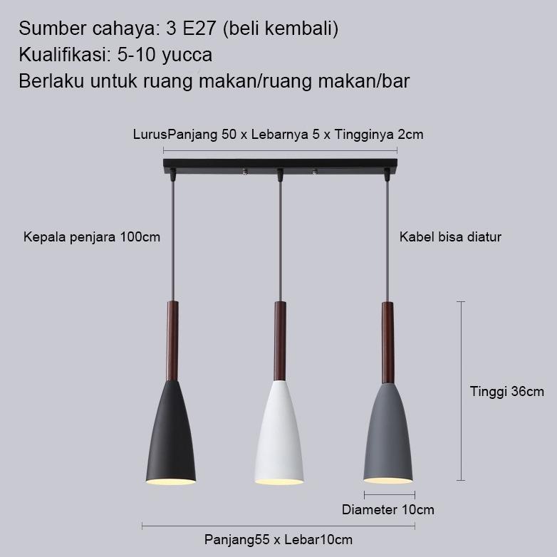 Disc Lampu Gantung Minimalis Modern Nordik Desain Simpel Dan Minimalis 3 In 1 Lampu Gantung Dekorasi