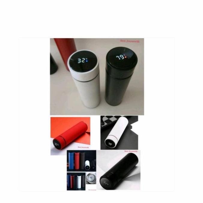 Lansungkirim- Tumbler Stainless Pengukur Suhu Digital Vacum