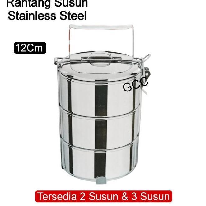 Rantang Susun Kecil Stainless Steel 12 Cm Rantang Bekal Susun Stainless Steel Tempat Penyimpanan Bek