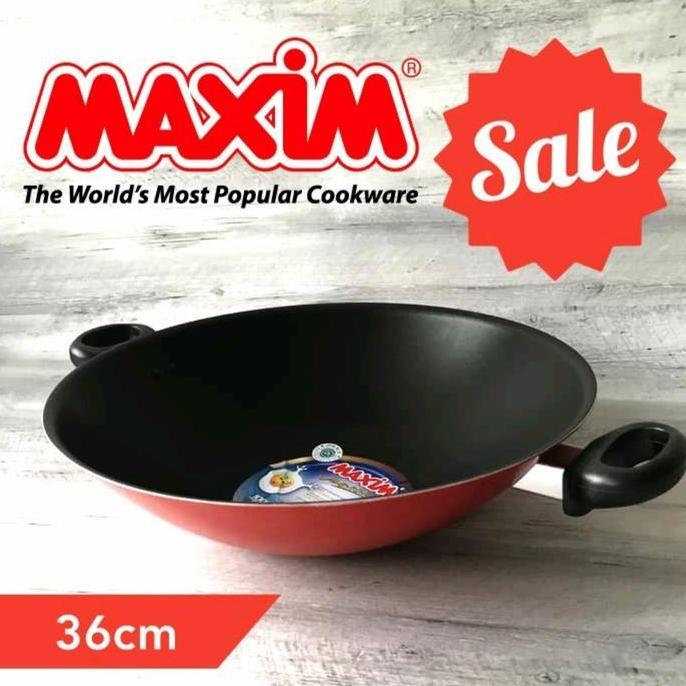 HARGA DISC - WAJAN TEFLON MAXIM 36CM/PENGGORENGAN TEFLON MAXIM 36CM/KUALI TEFLON