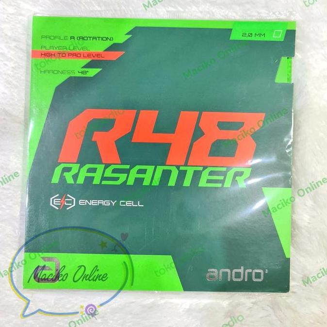 BEBAS ONGKIR - Andro Rasanter R48 2.0mm ~ Karet Andro Rasanter R48 Green