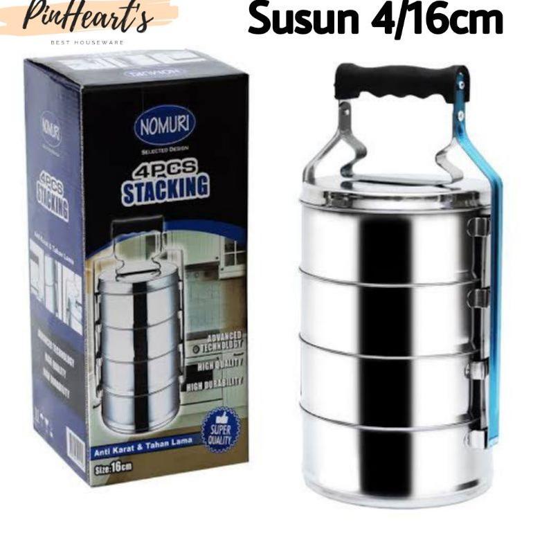 Hot Product Rantang Stainless Steel Nomuri Susun 4 Tebal Food Grade