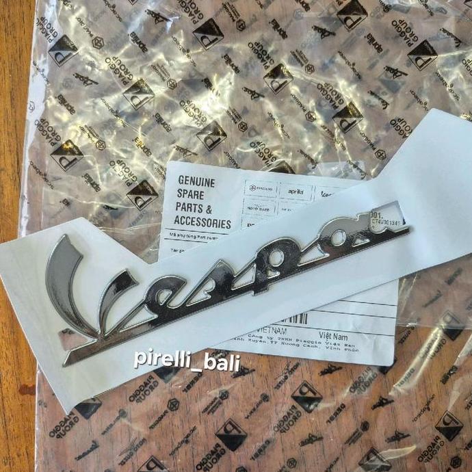 Sticker Vespa Tempong Body Samping Ori Emblem Stiker Sprint Primavera Lx LXV Vespa S GTS