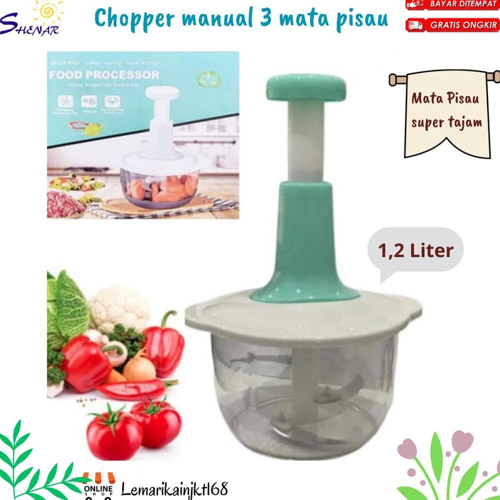 hot sale chopper blender pemotong manual tekan pencacah penggiling daging |chopper manual 3 mata pis