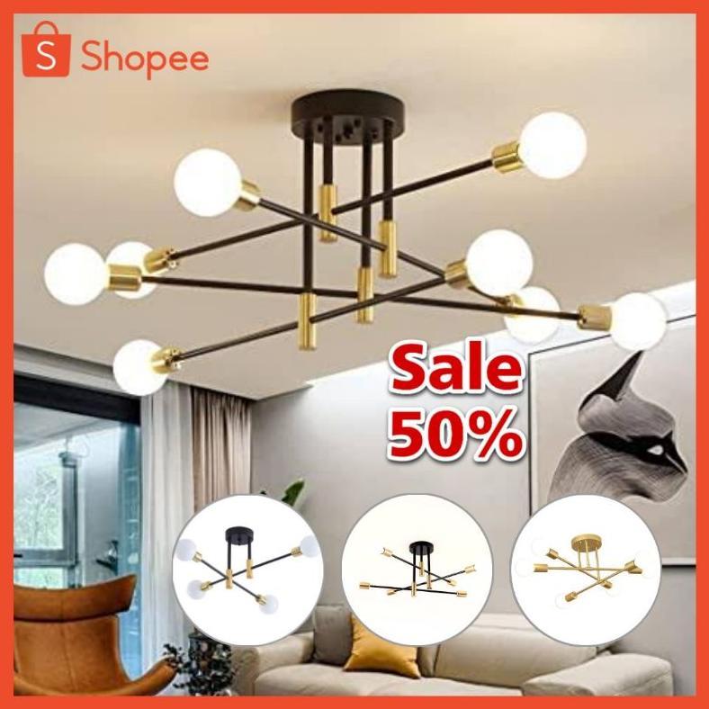 Unik Lampu Gantung Sputnik Modern - Kap Minimalis Dekorasi Cafe Hias Ruang Tamu Kamar Teras Meja Mak