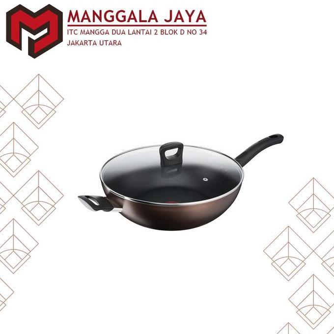 TERMURAH - Tefal Day by Day Wokpan 32 cm + Lid / Induction Wokpan