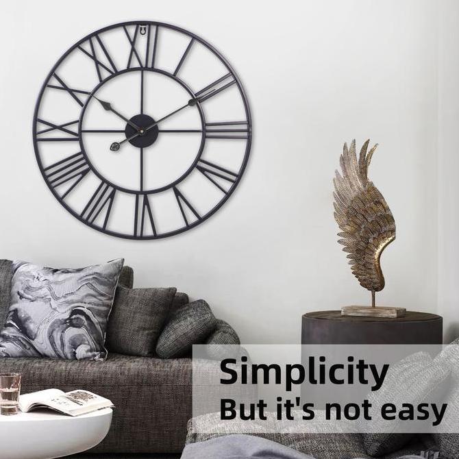 HARGA DISC - Jam Dinding Jumbo 60cm Angka Romawi Jam Dinding Besar