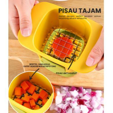 HOT DEALS PEMOTONG SAYUR DADU / ALAT PEMOTONG KENTANG WORTEL  /  CHOPPER SAYURAN / PISAU PEMOTONG SA