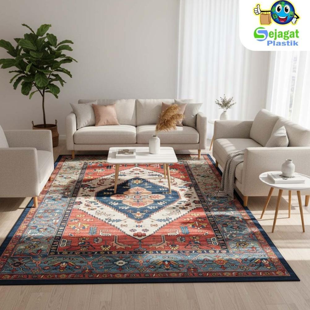 Terlaris Sejagat Plastik - Karpet Polyester Nilex Jumbo Uk 180 X 220 Cm Karpet Ruang Tamu Karpet Mot