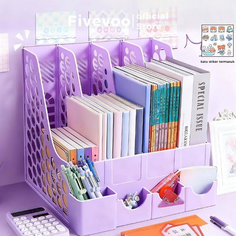 promo fivevoo rak dokumen kantor/ tempat penyimpanan/ organizer stationery & dokumen/rak standing ka