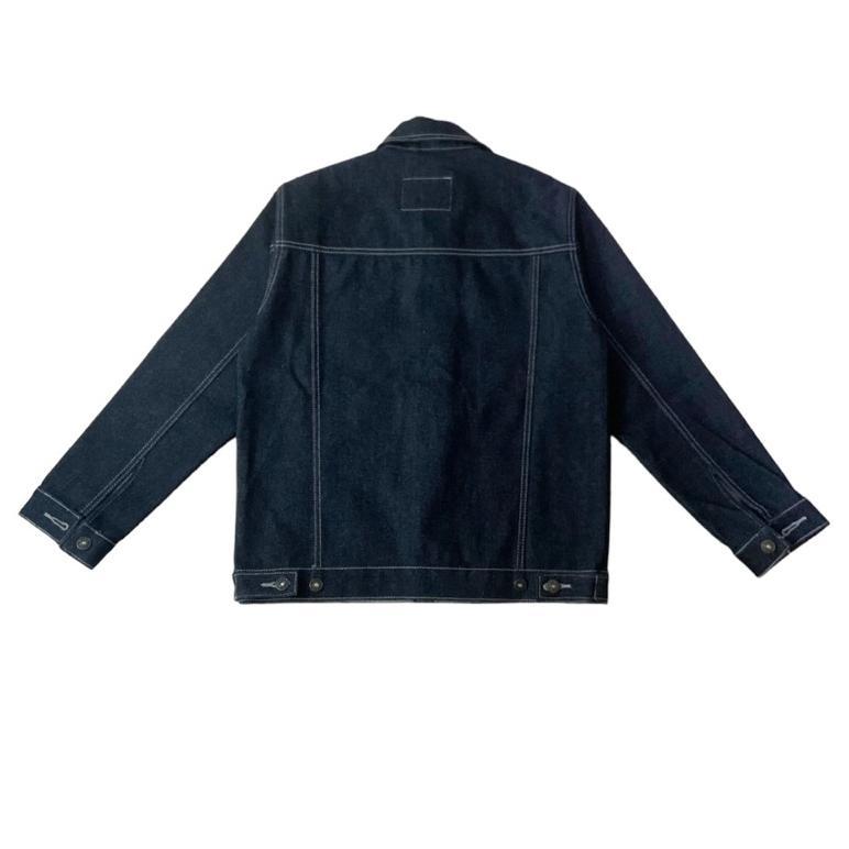 diskon jaket denim 14oz - jaket jeans pria - jaket denim trucker - raw denim