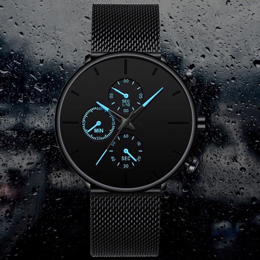 hemat dgc jam tangan pria  rantai stainless steel jam tangan pria ikat pinggang jam tangan fashion a