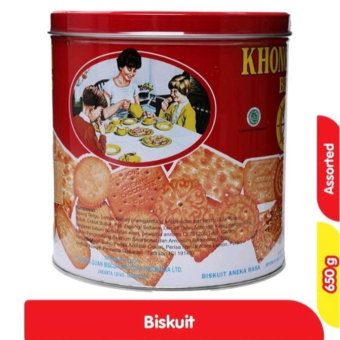 Khong guan Mini biskuit assorted 650 gram parcelle baranidul fitri Aneka Kue Kaleng wafer hampers ra