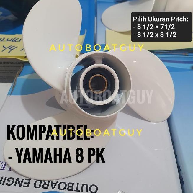 Propeller / Baling / Kipas Mesin Tempel Yamaha 6 - 8 -9.9 Pk / Hp