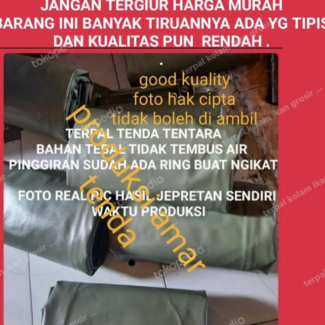Terpal Kain Cv /Terpal Jenis Tenda Tentara Ukuran 3X5 Meter