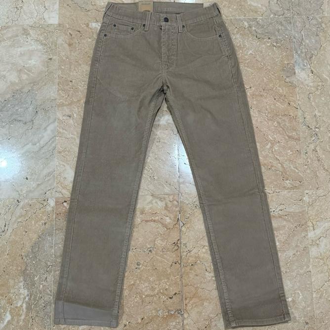 Celana Jeans Pria Reguler Fit Corduroy Cream Cream 505-1397 - Branded 100